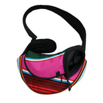 Colorful Mexican Blanket Stripe Print Pet Sling Carrier