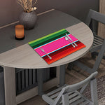 Colorful Mexican Blanket Stripe Print Placemat