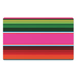 Colorful Mexican Blanket Stripe Print Polyester Doormat