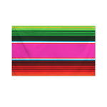 Colorful Mexican Blanket Stripe Print Polyester Flag