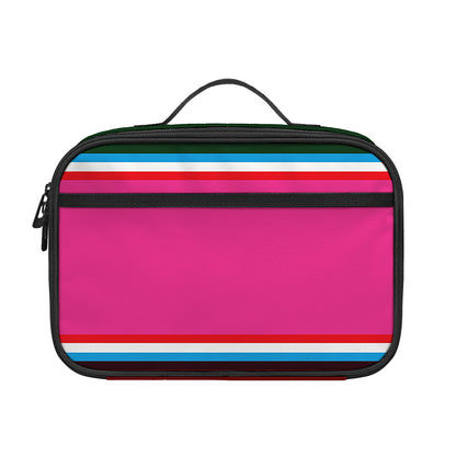 Colorful Mexican Blanket Stripe Print Portable Lunch Bag