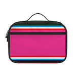 Colorful Mexican Blanket Stripe Print Portable Lunch Bag