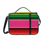 Colorful Mexican Blanket Stripe Print Shoulder Strap Bible Bag