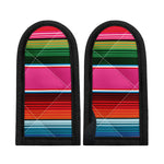 Colorful Mexican Blanket Stripe Print Skillet Handle Cover