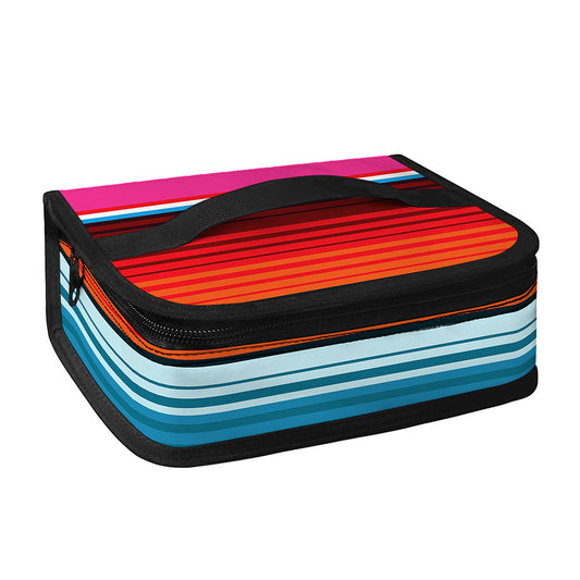 Colorful Mexican Blanket Stripe Print Small Lunch Bag