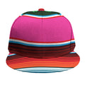 Colorful Mexican Blanket Stripe Print Snapback Cap
