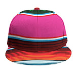 Colorful Mexican Blanket Stripe Print Snapback Cap