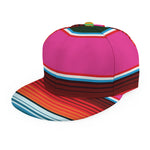 Colorful Mexican Blanket Stripe Print Snapback Cap