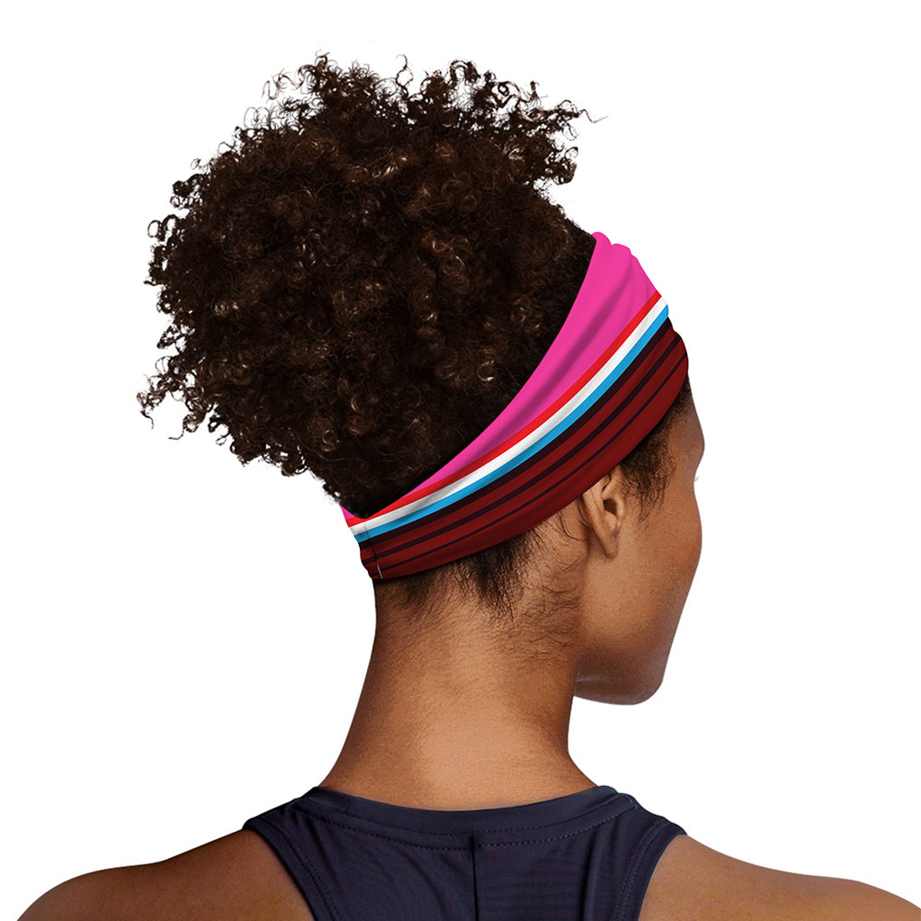 Colorful Mexican Blanket Stripe Print Sports Headband