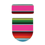 Colorful Mexican Blanket Stripe Print Toilet Lid And Tank Cover Set