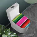 Colorful Mexican Blanket Stripe Print Toilet Lid Cover