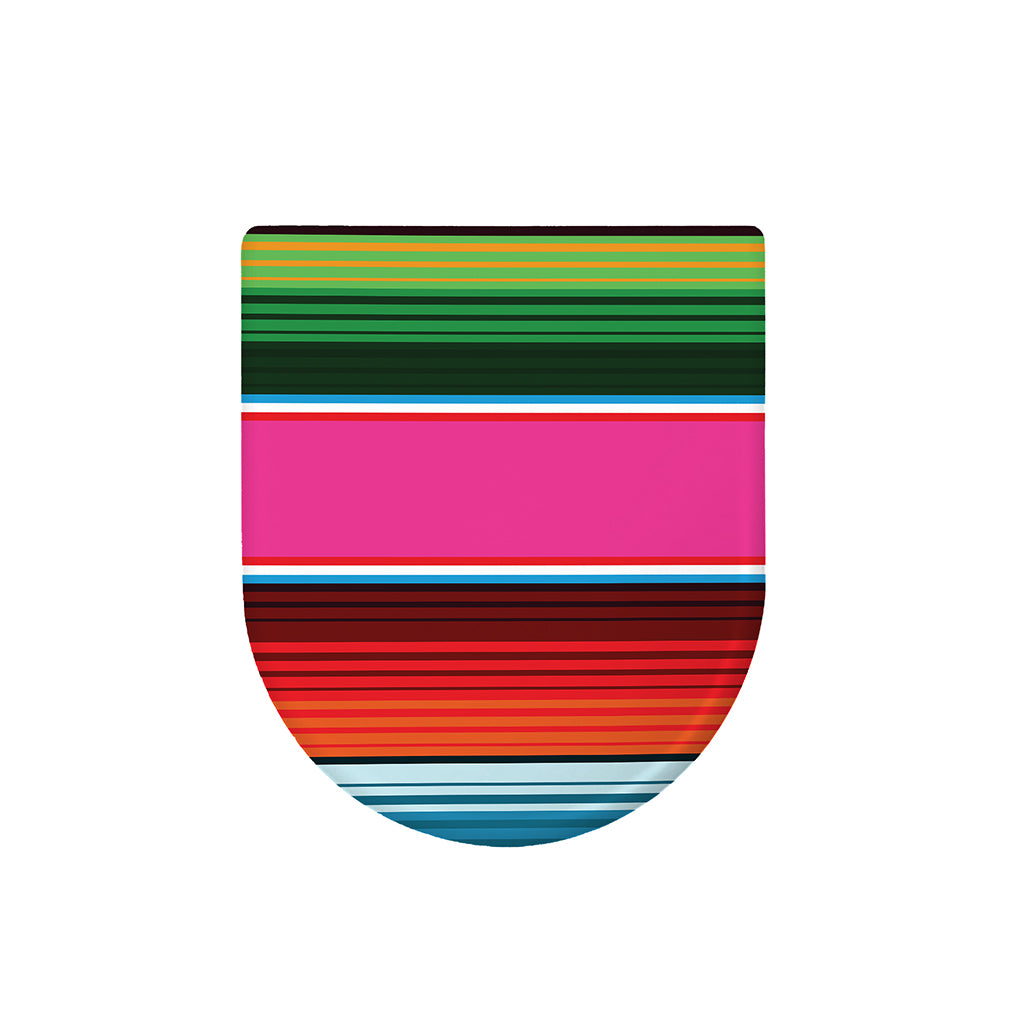 Colorful Mexican Blanket Stripe Print Toilet Lid Cover