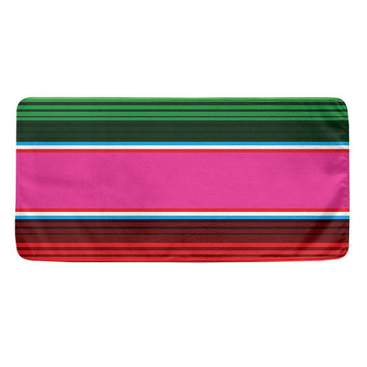 Colorful Mexican Blanket Stripe Print Towel