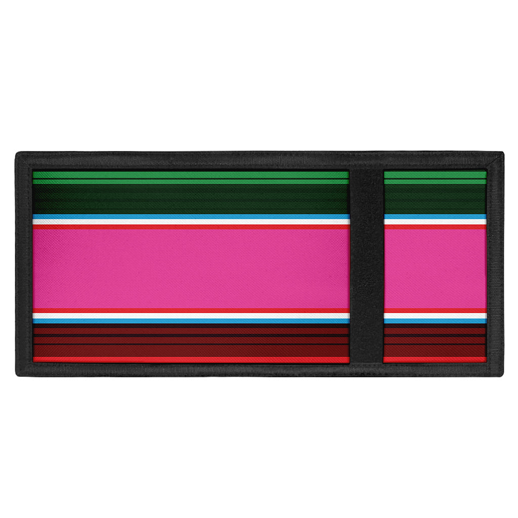 Colorful Mexican Blanket Stripe Print Trifold Wallet
