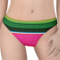 Colorful Mexican Blanket Stripe Print Women's Thong