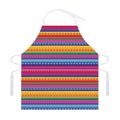 Colorful Mexican Serape Pattern Print Adjustable Apron