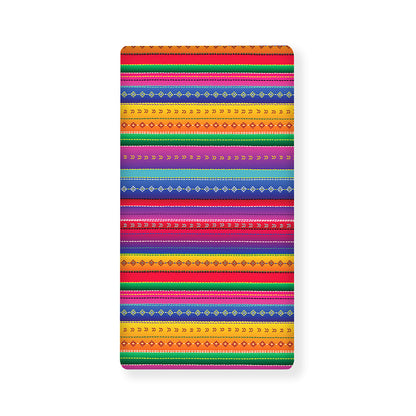 Colorful Mexican Serape Pattern Print Baby Crib Sheet