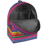 Colorful Mexican Serape Pattern Print Backpack