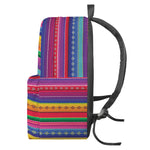Colorful Mexican Serape Pattern Print Backpack