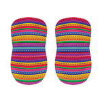 Colorful Mexican Serape Pattern Print Bar Stool Covers
