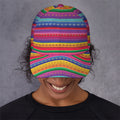 Colorful Mexican Serape Pattern Print Baseball Cap