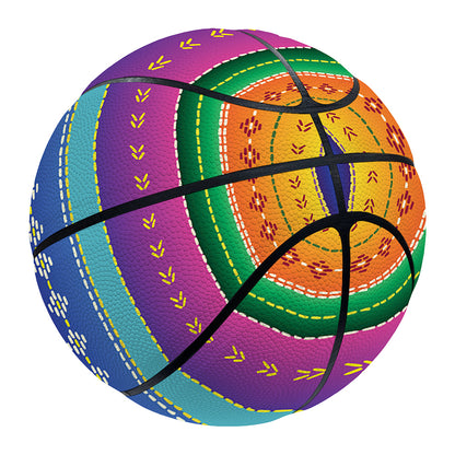 Colorful Mexican Serape Pattern Print Basketball