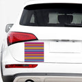Colorful Mexican Serape Pattern Print Car Sticker