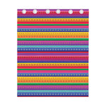 Colorful Mexican Serape Pattern Print Curtain