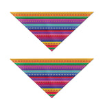 Colorful Mexican Serape Pattern Print Dog Bandana