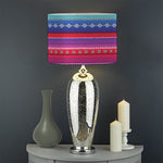 Colorful Mexican Serape Pattern Print Drum Lamp Shade