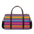 Colorful Mexican Serape Pattern Print Duffel Bag