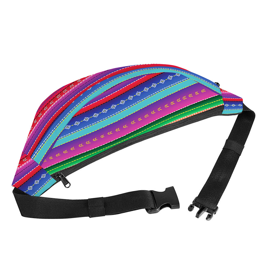 Colorful Mexican Serape Pattern Print Fanny Pack