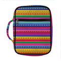 Colorful Mexican Serape Pattern Print Front Pocket Bible Bag