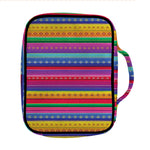 Colorful Mexican Serape Pattern Print Front Pocket Bible Bag