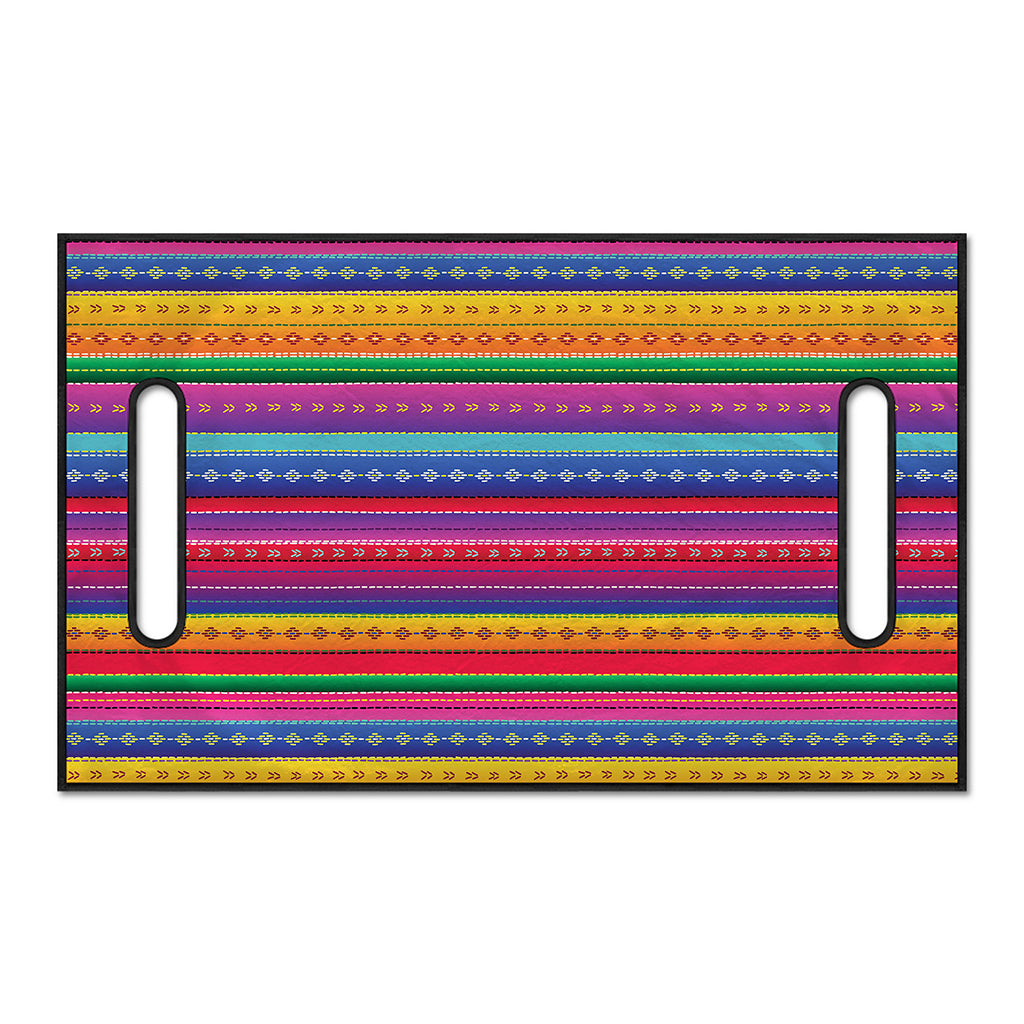 Colorful Mexican Serape Pattern Print Golf Cart Seat Cover