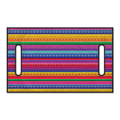 Colorful Mexican Serape Pattern Print Golf Cart Seat Cover