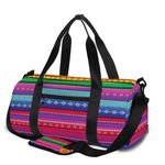 Colorful Mexican Serape Pattern Print Gym Bag