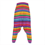 Colorful Mexican Serape Pattern Print Hammer Pants