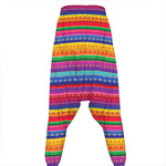 Colorful Mexican Serape Pattern Print Hammer Pants