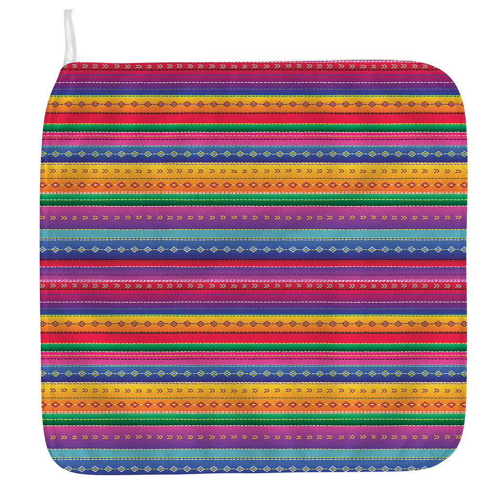 Colorful Mexican Serape Pattern Print Hand Towel