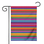Colorful Mexican Serape Pattern Print House Flag