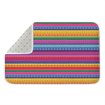 Colorful Mexican Serape Pattern Print Indoor Door Mat