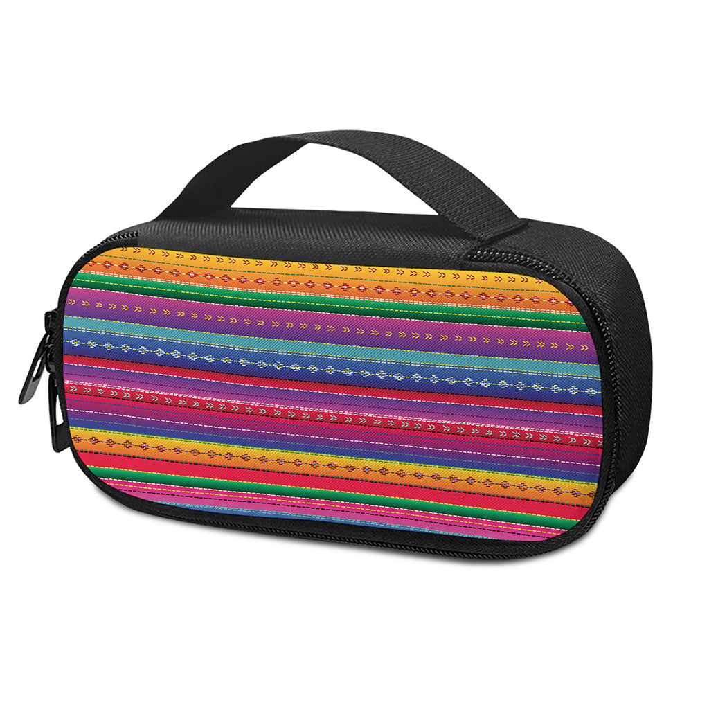 Colorful Mexican Serape Pattern Print Insulin Cooler Travel Case