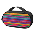 Colorful Mexican Serape Pattern Print Insulin Cooler Travel Case