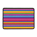 Colorful Mexican Serape Pattern Print Kitchen Mat