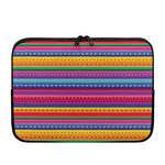 Colorful Mexican Serape Pattern Print Laptop Sleeve