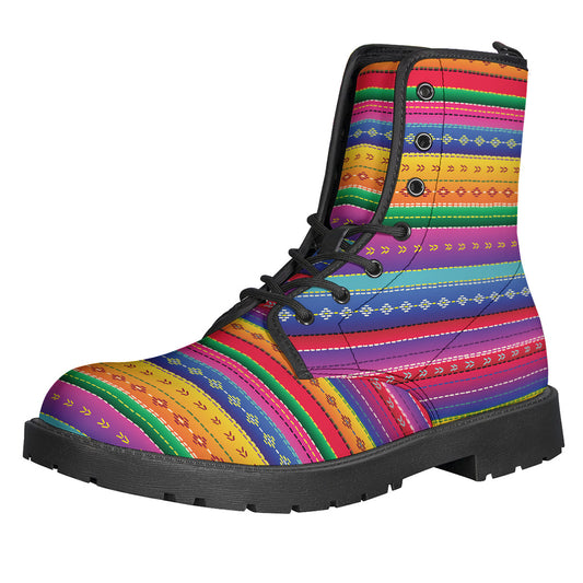 Colorful Mexican Serape Pattern Print Backpack