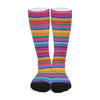 Colorful Mexican Serape Pattern Print Long Socks