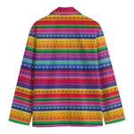 Colorful Mexican Serape Pattern Print Men's Blazer