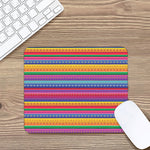 Colorful Mexican Serape Pattern Print Mouse Pad